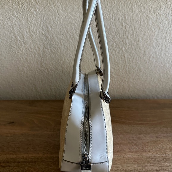 Salvatore Ferragamo taupe and yellow bag with double straps AB-21 1234 - Picture 3 of 7